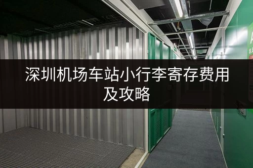 深圳机场车站小行李寄存费用及攻略