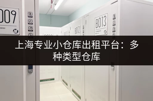 上海专业小仓库出租平台：多种类型仓库，总有一款适合您！