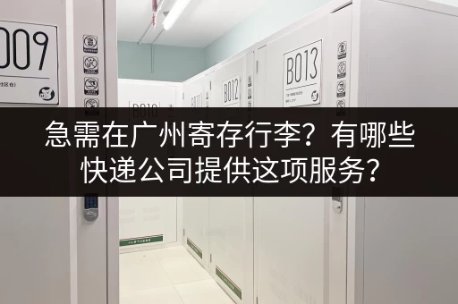 急需在广州寄存行李？有哪些快递公司提供这项服务？