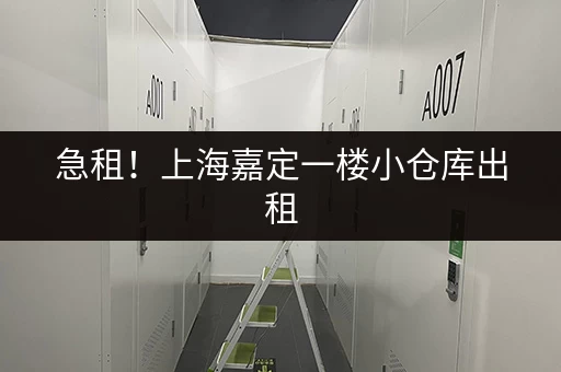 急租！上海嘉定一楼小仓库出租，价格面议！