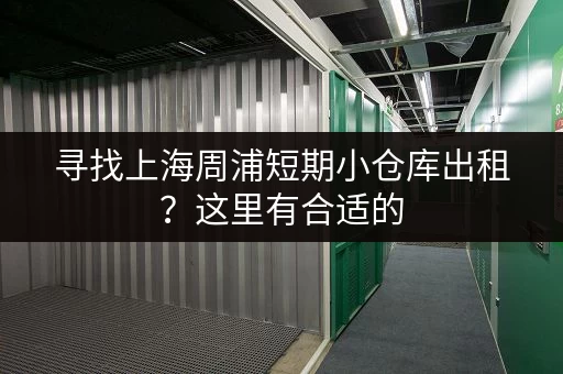 寻找上海周浦短期小仓库出租？这里有合适的，赶紧看看！
