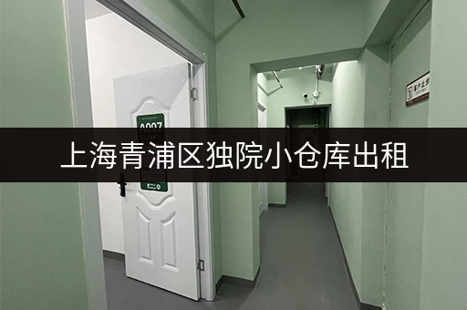 上海青浦区独院小仓库出租，水电配套，拎包入住