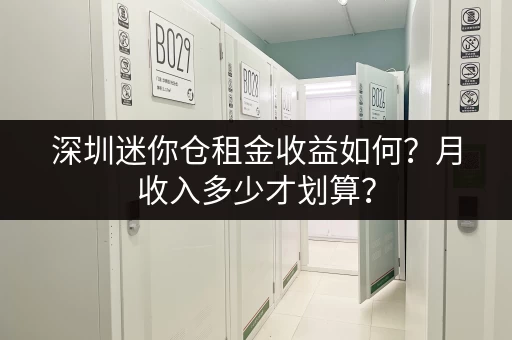 深圳迷你仓租金收益如何？月收入多少才划算？