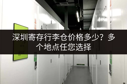 深圳寄存行李仓价格多少？多个地点任您选择，轻松出行！