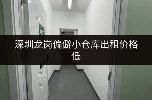 深圳龙岗偏僻小仓库出租价格低，月租仅千元起