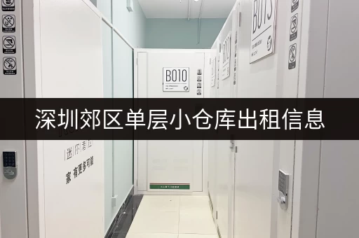 深圳郊区单层小仓库出租信息，低价好房源等你来！