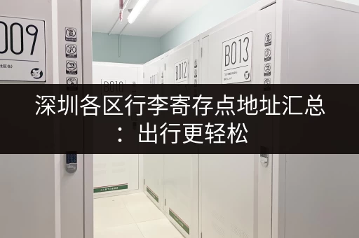 深圳各区行李寄存点地址汇总：出行更轻松