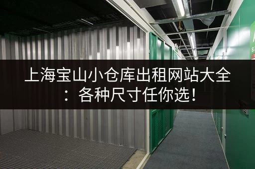 上海宝山小仓库出租网站大全：各种尺寸任你选！