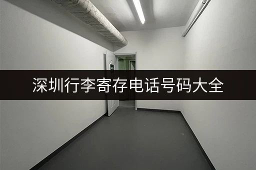 深圳行李寄存电话号码大全，快速找到靠谱寄存点