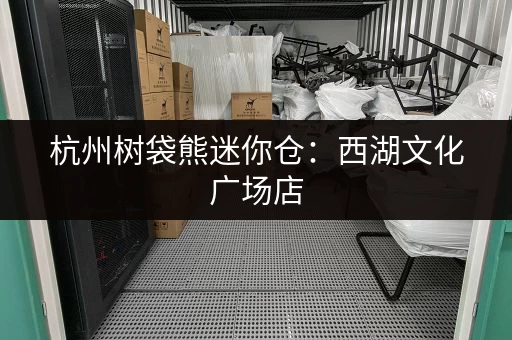 杭州树袋熊迷你仓：西湖文化广场店，优质服务值得信赖！