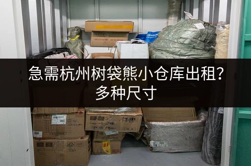 急需杭州树袋熊小仓库出租？多种尺寸，满足您的需求