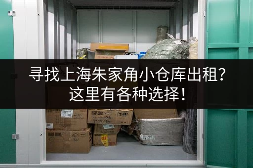 寻找上海朱家角小仓库出租？这里有各种选择！