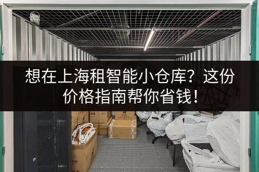 想在上海租智能小仓库？这份价格指南帮你省钱！
