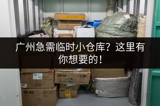 广州急需临时小仓库？这里有你想要的！