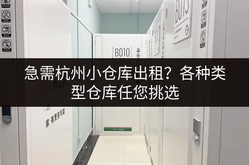 急需杭州小仓库出租？各种类型仓库任您挑选
