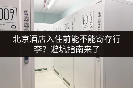 北京酒店入住前能不能寄存行李？避坑指南来了