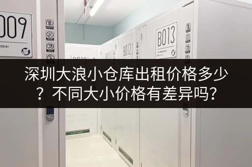 深圳大浪小仓库出租价格多少？不同大小价格有差异吗？