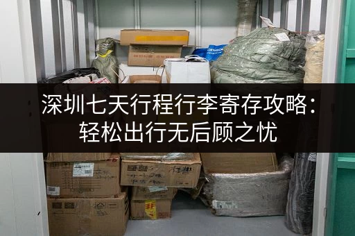 深圳七天行程行李寄存攻略：轻松出行无后顾之忧