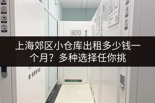 上海郊区小仓库出租多少钱一个月？多种选择任你挑