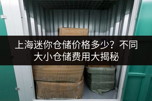 上海迷你仓储价格多少？不同大小仓储费用大揭秘