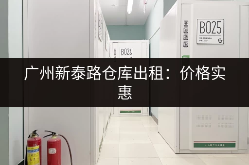 广州新泰路仓库出租：价格实惠，面积灵活选择