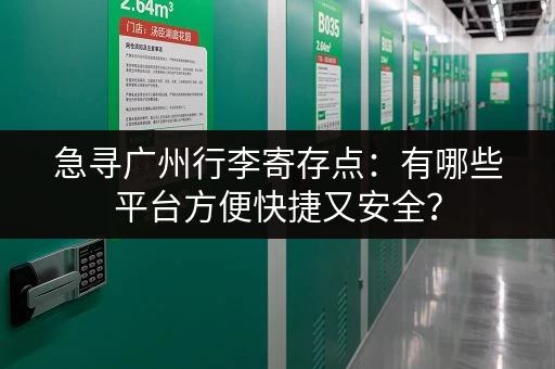 急寻广州行李寄存点：有哪些平台方便快捷又安全？