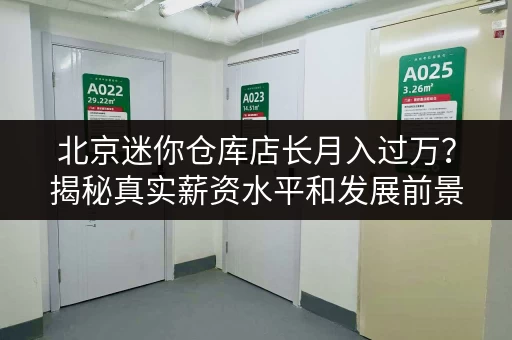 北京迷你仓库店长月入过万？揭秘真实薪资水平和发展前景！