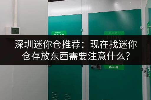 深圳迷你仓推荐：现在找迷你仓存放东西需要注意什么？