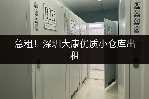 急租！深圳大康优质小仓库出租，位置优越