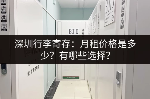 深圳行李寄存：月租价格是多少？有哪些选择？