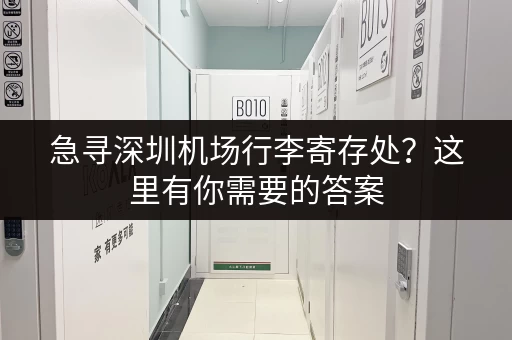 急寻深圳机场行李寄存处？这里有你需要的答案