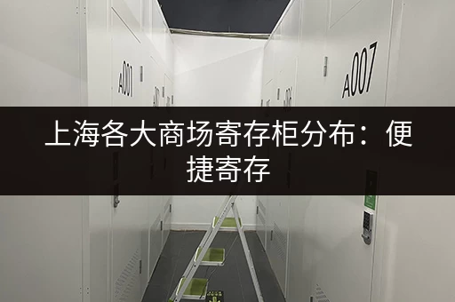 上海各大商场寄存柜分布：便捷寄存，畅享购物
