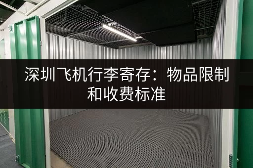 深圳飞机行李寄存：物品限制和收费标准
