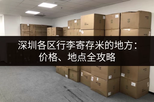 深圳各区行李寄存米的地方：价格、地点全攻略