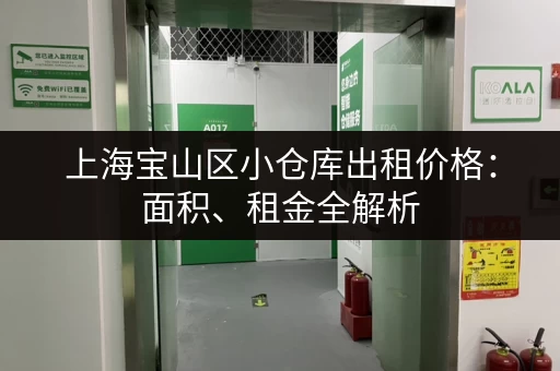 上海宝山区小仓库出租价格：面积、租金全解析