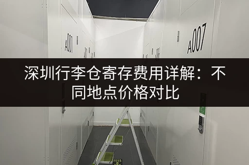 深圳行李仓寄存费用详解：不同地点价格对比