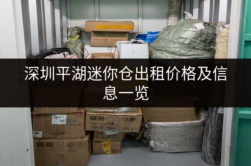 深圳平湖迷你仓出租价格及信息一览