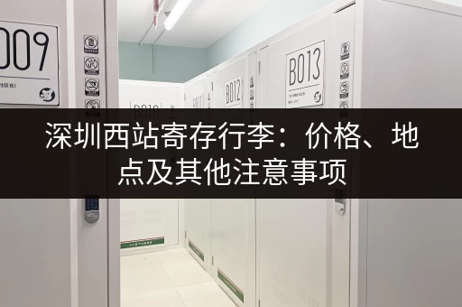 深圳西站寄存行李：价格、地点及其他注意事项