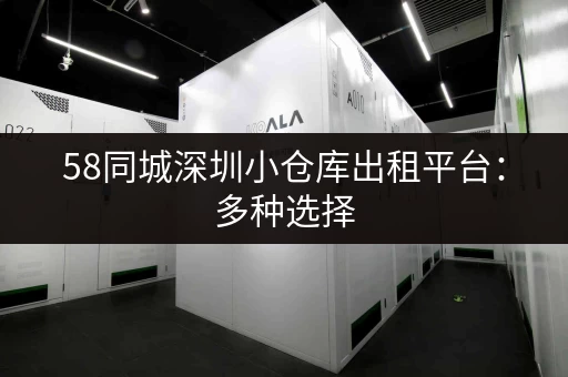 58同城深圳小仓库出租平台：多种选择，总有适合你！