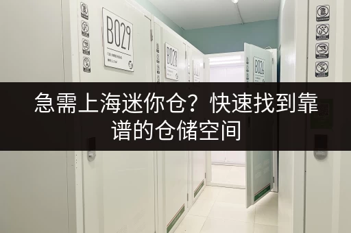 急需上海迷你仓？快速找到靠谱的仓储空间