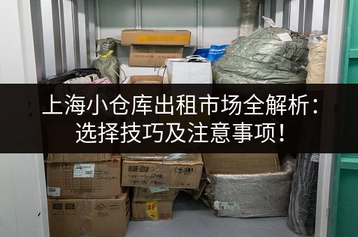 上海小仓库出租市场全解析：选择技巧及注意事项！