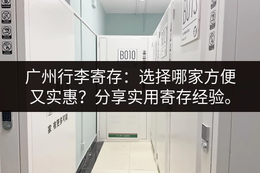 广州行李寄存：选择哪家方便又实惠？分享实用寄存经验。
