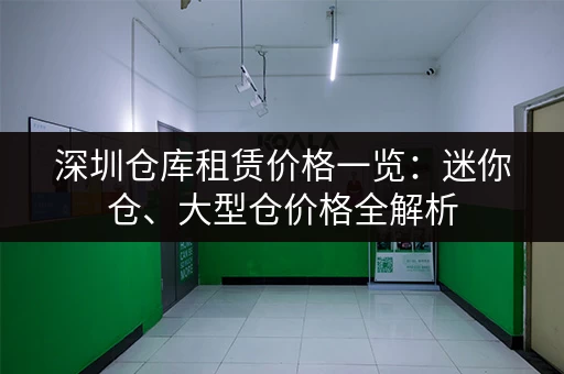 深圳小仓库出租：解决行李存放难题，价格低至几元