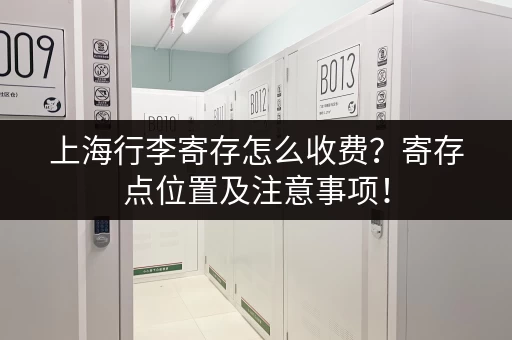 上海景点行李寄存攻略：轻松游览魔都，解放双手！