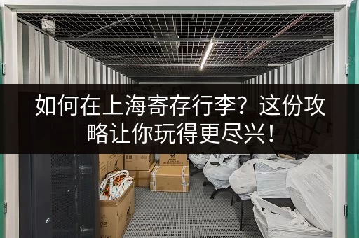 如何在上海寄存行李？这份攻略让你玩得更尽兴！
