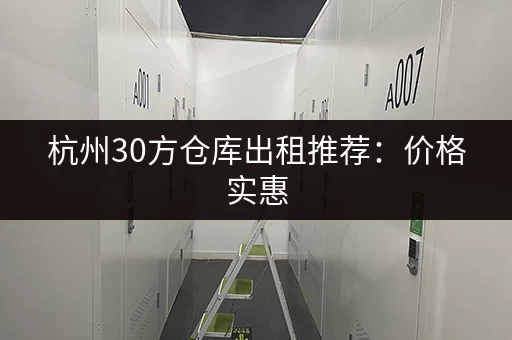 寻找上海德国标准小仓库？这里有出租信息！