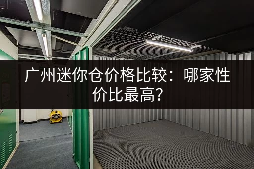 广州迷你仓价格比较：哪家性价比最高？