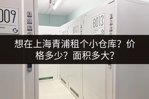 想在上海青浦租个小仓库？价格多少？面积多大？