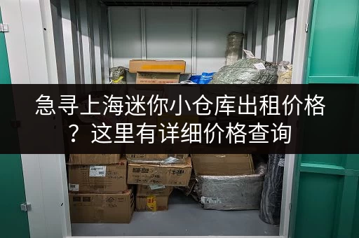 急寻上海迷你小仓库出租价格？这里有详细价格查询，总有一款适合您
