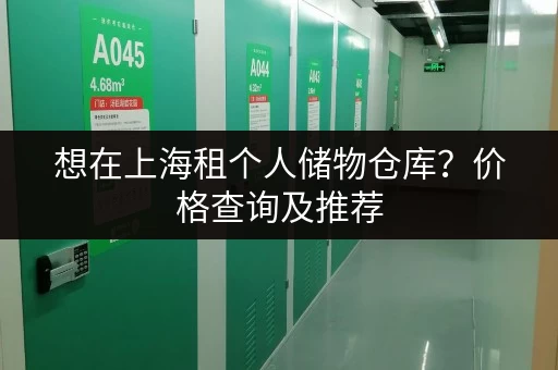 想在上海租个人储物仓库？价格查询及推荐